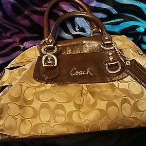 Brown coach bag